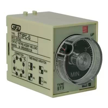 Реле времени 220V ST3PC-G (0.5-4min/40min/4h/24h) Энергия - Электрика, НВА - Реле, автоматизация и управление - Реле времени - Магазин стабилизаторов напряжения Ток-Про